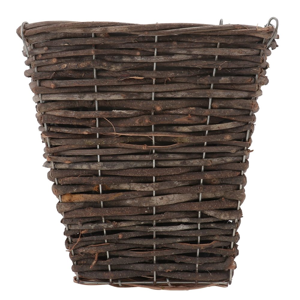 Cabilock 1pc Rattan Flower Basket for Indoor and Outdoor Garden Decor Woven Floral Container for Green Plants and Arrangements and Stylish Design
