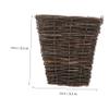 Cabilock 1pc Rattan Flower Basket for Indoor and Outdoor Garden Decor Woven Floral Container for Green Plants and Arrangements and Stylish Design view 2