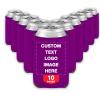10 PCS Custom Beer Can Cooler Sleeves Bulk Personalized Insulated Beverage Bottle Holder with Logo Image Text for Wedding Birthday Party view 1
