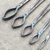 Blacksmith Tongs 370mm Blacksmith's Tong Bladesmith Tool Tong Oval Tongs Blacksmith Tongs Anvil Vise Forge Tongs for Blacksmith Bladesmith Anvil Forge view 4