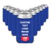 150 PCS Custom Beer Can Cooler Sleeves Bulk Personalized Insulated Beverage Bottle Holder with Logo Image Text for Wedding Birthday Party view 1