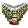 10 PCS Custom Beer Can Cooler Sleeves Bulk Personalized Insulated Beverage Bottle Holder with Logo Image Text for Wedding Birthday Party view 1