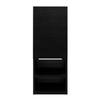 Mila Bathroom Cabinet with Single-Door Compartment, Two Interior Shelves, Dual External Open Shelves and Space-Saving Wall Design for Organized Storage, Daily Essentials Access and Modern Bathroom view 1