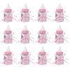 12pcs Feeding Bottle Party Favors, Baby Shower Party Favors Candy Box Milk Bottle with Lace Bowknots Fillable Chocolate Bottles Box for Girl Boy Gifts Decoration (Pink) view 1