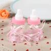 12pcs Feeding Bottle Party Favors, Baby Shower Party Favors Candy Box Milk Bottle with Lace Bowknots Fillable Chocolate Bottles Box for Girl Boy Gifts Decoration (Pink) view 2