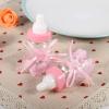 12pcs Feeding Bottle Party Favors, Baby Shower Party Favors Candy Box Milk Bottle with Lace Bowknots Fillable Chocolate Bottles Box for Girl Boy Gifts Decoration (Pink) view 3
