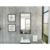Tuhome Mariana Medicine Cabinet with Mirror, One External Shelf, Two Interior Shelves, Modern Design for Bathroom Storage and Organization view 2
