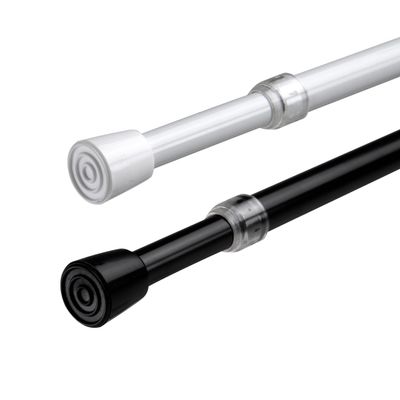 7/16" Round Spring Tension Rod 18-28 inch, White