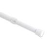 7/16" Round Spring Tension Rod 18-28 inch, White view 3