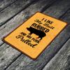 Backyard Patio BBQ Firepit 12 x 8 inch Meat temperature Magnet Sign (pork pulled) view 4
