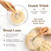ABIOTO Sourdough Bread Baking Supplies and Bread Proofing Baskets - 9" Round & 10" Oval Indonesian Rattan Baskets, Liners, Danish Whisk, Bread Lame & Scrapers - 14 Piece Bread Making Kit for Beginners view 4
