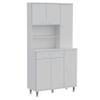 Tuhome Della 90 Kitchen Pantry with One Drawer, Multiple Cabinets, Two Open Shelves, Modern Design for Kitchen Organization view 1