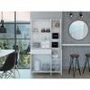 Tuhome Della 90 Kitchen Pantry with One Drawer, Multiple Cabinets, Two Open Shelves, Modern Design for Kitchen Organization view 4