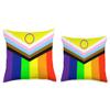 Progress Pride Flag Intersex, Pride Flag Throw Pillow view 3
