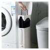 2 in 1 Narrow Strip Trash Can, Bathroom Wast Bin with Toilet Brush, The Liner Can Be Withdrawn Garbag Bin for Office Kitchen Bedroom (Color : Red) view 4