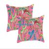 100% Cotton Ethnic Kantha Bird Bohemian Throw Bedspread Decor Peacock Printed Handmade Coverlet Blanket Quilt (Pink, King 90"x108" with Sham Covers) view 3