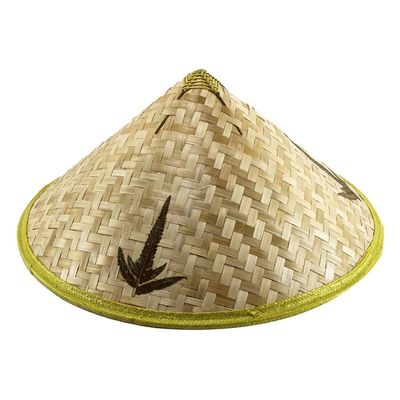 ARTIBETTER Hat Chinese Cone Hat Asian Fishing Sun Children Farmer Weave Vietnamese Multi Use Decorative Lamp Shade Cover Decor 42x18cm
