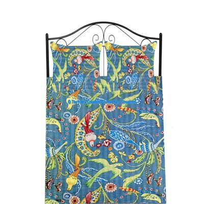 100% Cotton Ethnic Kantha Bird Bohemian Throw Bedspread Decor Peacock Printed Handmade Coverlet Blanket Quilt (Gray, King 90"x108" with Sham Covers)