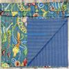 100% Cotton Ethnic Kantha Bird Bohemian Throw Bedspread Decor Peacock Printed Handmade Coverlet Blanket Quilt (Gray, King 90"x108" with Sham Covers) view 4