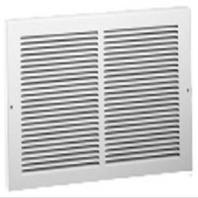 Swivel 375W12X6 White Baseboard Return Grille, 12 x 6 in