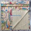 100% Cotton Ethnic Kantha Bird Bohemian Throw Bedspread Decor Peacock Printed Handmade Coverlet Blanket Quilt (Beige, King 90"x108" with Sham Covers) view 4
