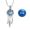 Cremation Jewelry Dream Net Urn Pendant Necklace with Hollow Urn Cremation Jewelry for Ashes Dream Catcher Shape view 2