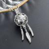 Cremation Jewelry Dream Net Urn Pendant Necklace with Hollow Urn Cremation Jewelry for Ashes Dream Catcher Shape view 4