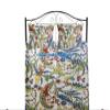 100% Cotton Ethnic Kantha Bird Bohemian Throw Bedspread Decor Peacock Printed Handmade Coverlet Blanket Quilt (White, King 90"x108" with Sham Covers) view 1