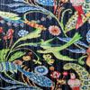 100% Cotton Ethnic Kantha Bird Bohemian Throw Bedspread Decor Peacock Printed Handmade Coverlet Blanket Quilt (Black, King 90"x108" with Sham Covers) view 2