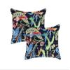 100% Cotton Ethnic Kantha Bird Bohemian Throw Bedspread Decor Peacock Printed Handmade Coverlet Blanket Quilt (Black, King 90"x108" with Sham Covers) view 3