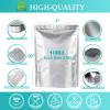 SHXWELL 50pcs 1 Quart Mylar Bags for Food Storage, 7"x10" 10 Mil Stand-Up Zipper Pouches Resealable and Heat Sealable for Long Term Food Storage(7"x10", Extra Thick) view 2