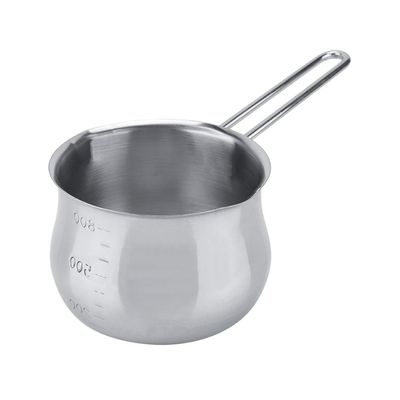 2Pcs Stainless Steel Butter Warmer, 800ml Milk Boiling|Melting Pot, Butter Warmer Pan Saucepan with Dual Pour Spouts