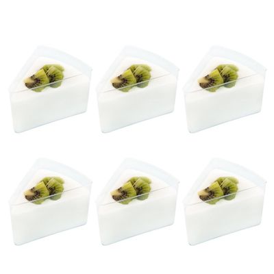 Cabilock 30pcs Triangle Yogurt Clear Mousse Dessert Containers for Jelly Pudding