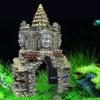 BlingGlow Ancient Cambodian Erawan Statue Fish Tank Landscaping Ornament Simulation Crafts,Fish Aquarium Decoration,Resin view 2