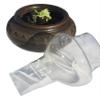 Full Funk Thai Hand Crafted Flat Oil Lamp with Glass 6.5 x 9 inch view 2