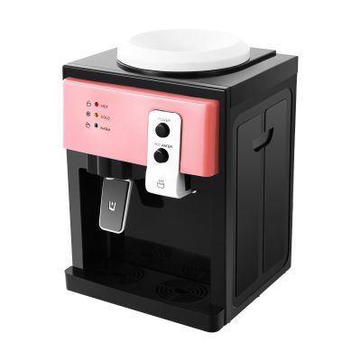 Hot and Cold Water Dispenser, Top Loading Water Cooler Dispenser, Desktop Electric Water Dispenser for 1 to 5 Gallon Bottles 110V 500W
