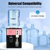 Hot and Cold Water Dispenser, Top Loading Water Cooler Dispenser, Desktop Electric Water Dispenser for 1 to 5 Gallon Bottles 110V 500W view 2