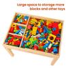 Papablic 2 in 1 Kid Activity Table with Large Storage for Older Kids Compatible with Lego Building Block for Boys Girls view 4