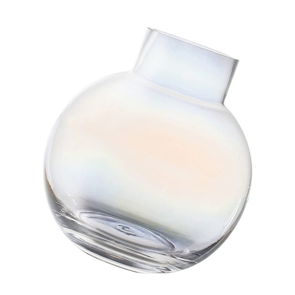 1pc Creative Glass Flower Vase for Hydroponic Arrangements Transparent Decorative Desktop Container for Home and Wedding Centerpieces for Flower Vessel Decor