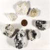 20PCS Rainbow Moonstone w/Black Tourmaline Rough Stones Natural Sparkling Feldspar Gemstone Crystal Mineral Raw Specimens - India view 2