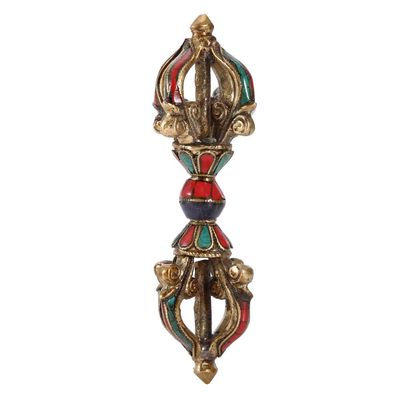 Vajra Pestle Tibetan Vajra five Strands Dorje Pestle for Buddhism Amulet Religious Supplies