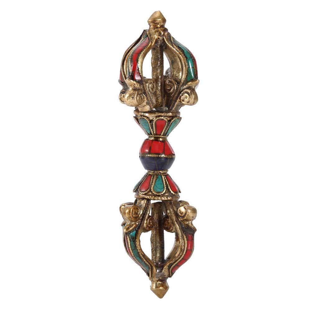 Vajra Pestle Tibetan Vajra five Strands Dorje Pestle for Buddhism Amulet Religious Supplies