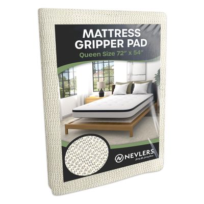 Nevlers 72" x 54" Queen Size Open-Weave Non Slip Mattress Gripper Pad