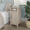 Bush Home Key West Nightstand with Door in Washed Gray view 2