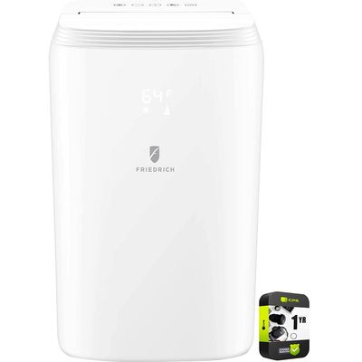 Friedrich ZCP10SA ZoneAire Smart Portable Air Conditioner with 10000 BTU Cooling Capacity; Remote Control and 2 Fan Speeds