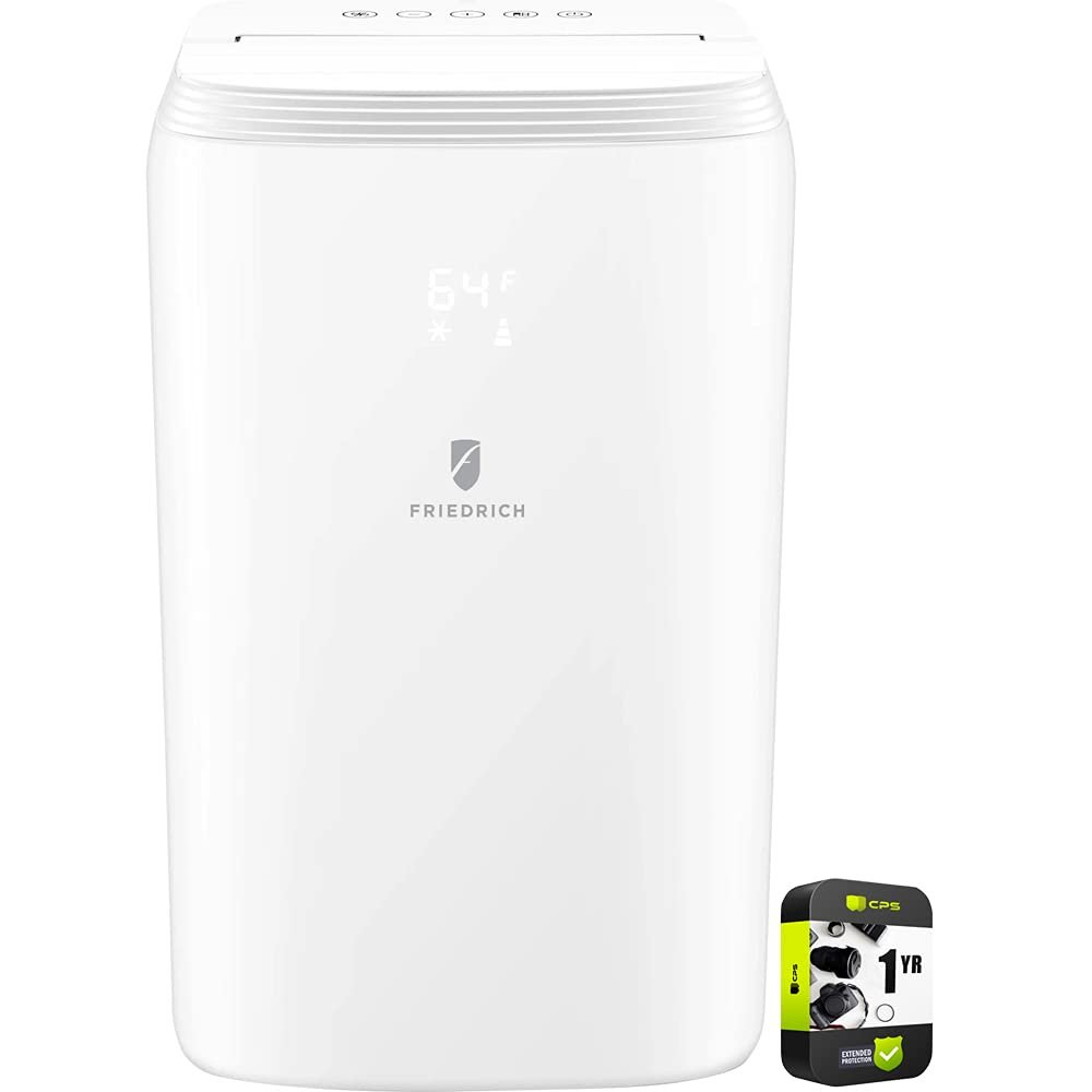 Friedrich ZCP10SA ZoneAire Smart Portable Air Conditioner with 10000 BTU Cooling Capacity; Remote Control and 2 Fan Speeds