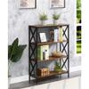 Convenience Concepts Tucson 4-Tier Bookcase, Barnwood/Black view 2