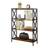Convenience Concepts Tucson 4-Tier Bookcase, Barnwood/Black view 4