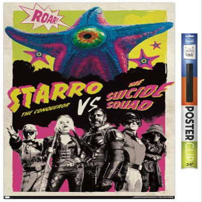Trends International DC Comics Movie The Suicide Squad - Starro The Conqueror Wall Poster, 34L x 22.4W, Premium Poster & Clip Bundle