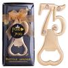 18 Pack 75th Birthday Bottle Opener for Party Favors, Wedding Anniversaries, Souvenirs, Gifts & Table Decorations with Individual Gift Box view 1